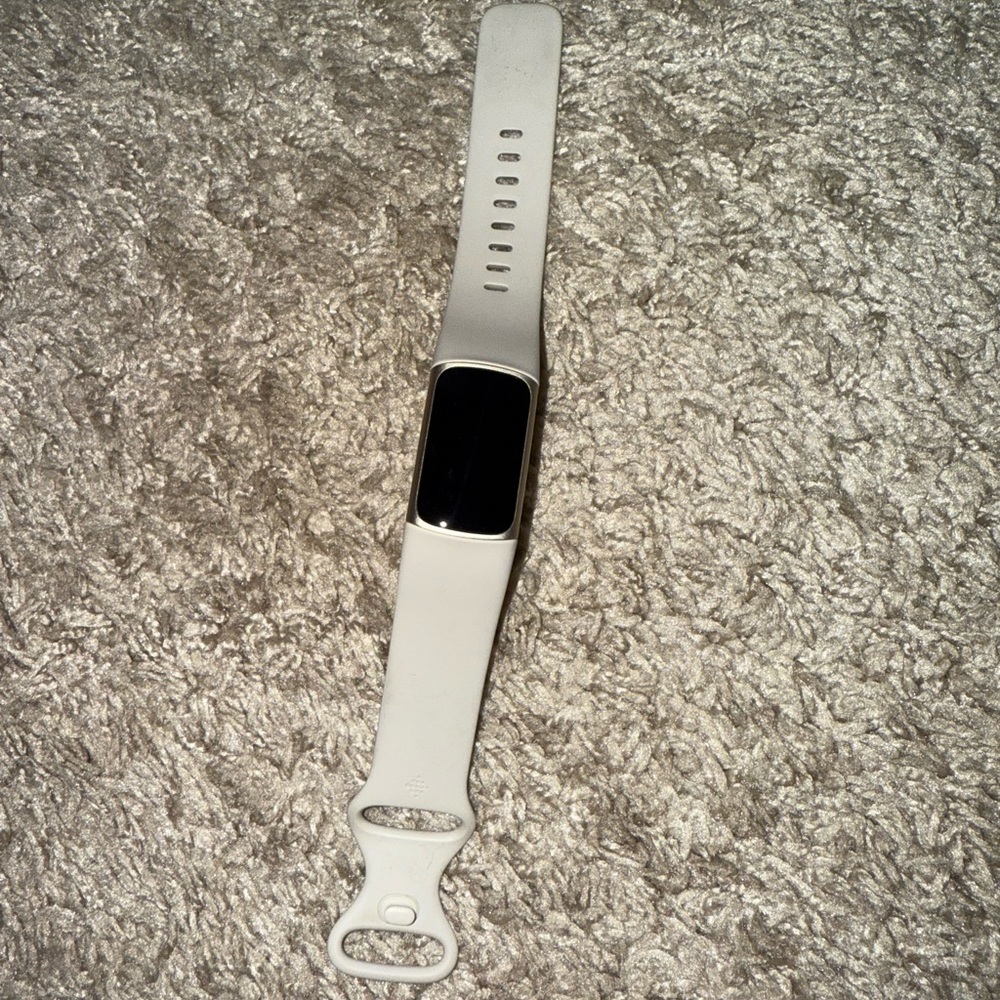 Fitbit White Smartwatch with Black Display